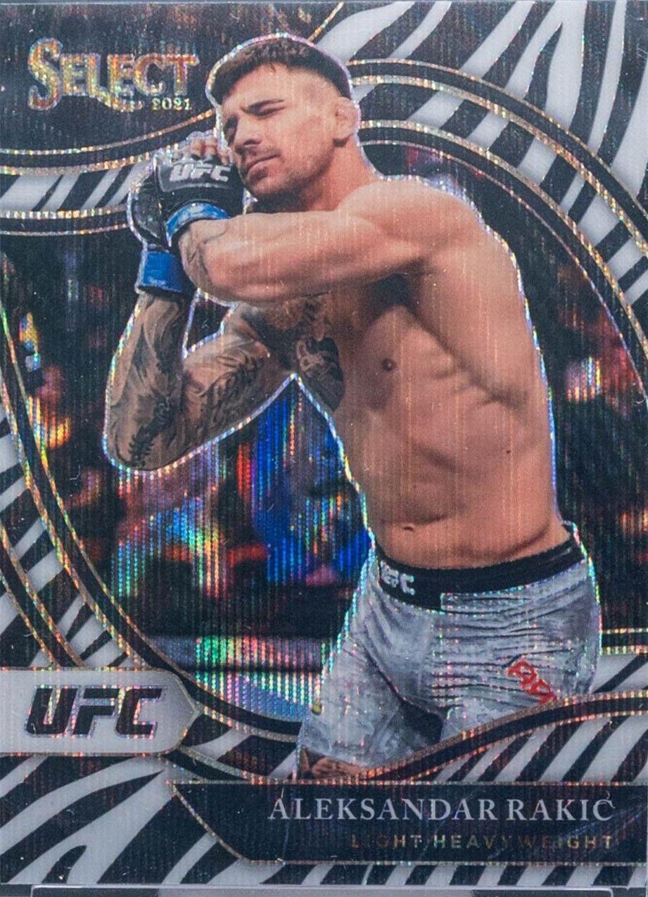 Aleksandar Rakic 2021 Panini Select UFC Octagonside #226 Zebra