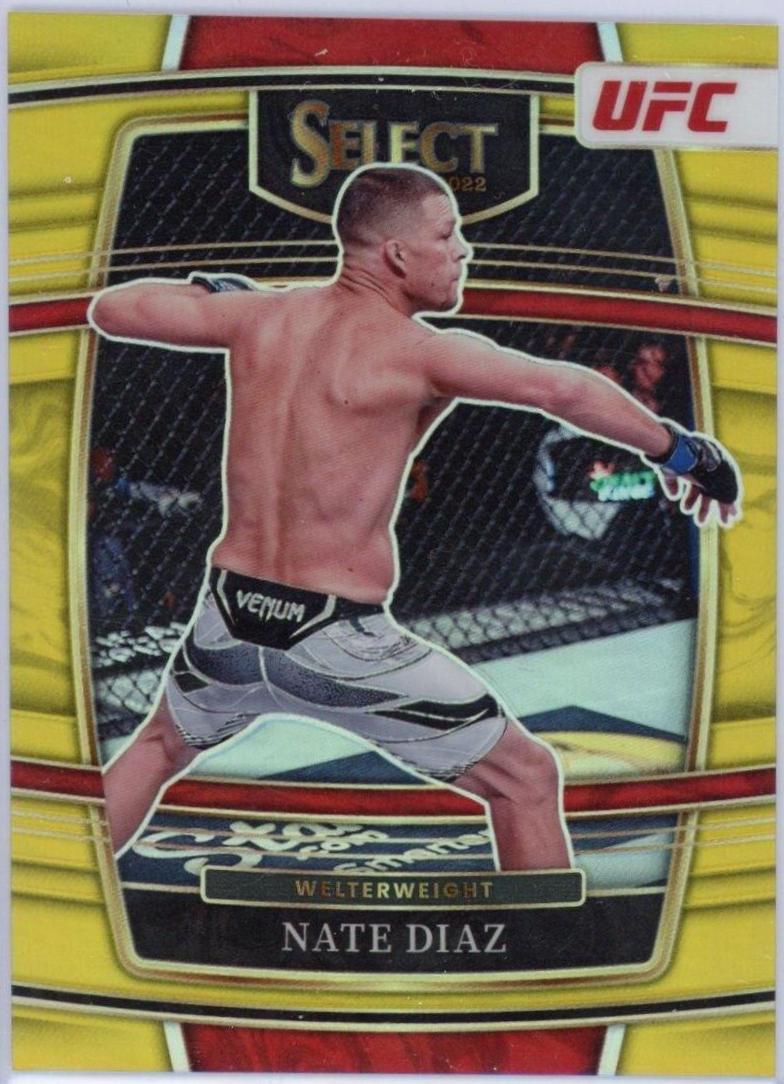 Nate Diaz 2022 Panini Select UFC Mezzanine #316 Gold