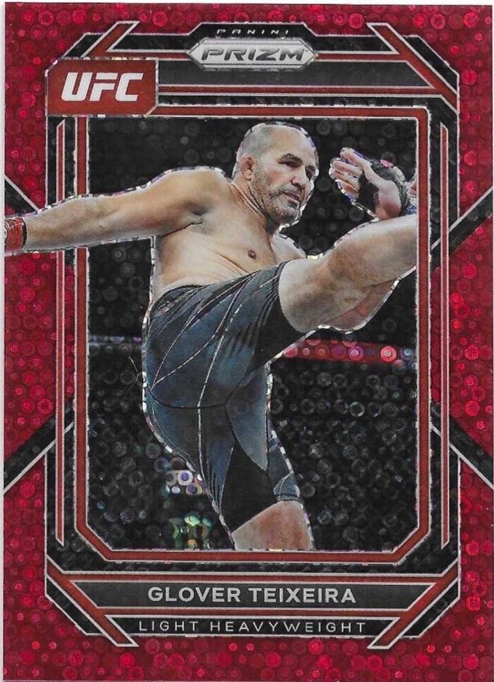 Glover Teixeira 2023 Panini Prizm Under Card UFC Base #147 Red