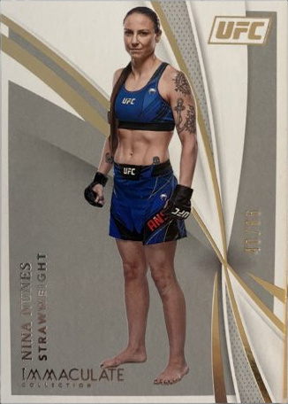 Nina Nunes 2021 Panini Immaculate UFC Base #32 Platinum
