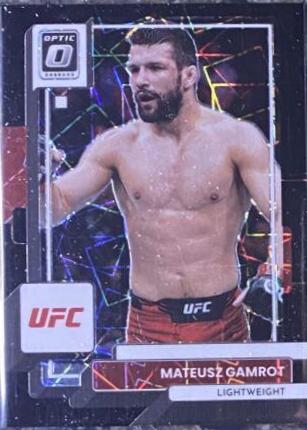 Mateusz Gamrot 2023 Panini Donruss Optic UFC Base #34 Black Velocity