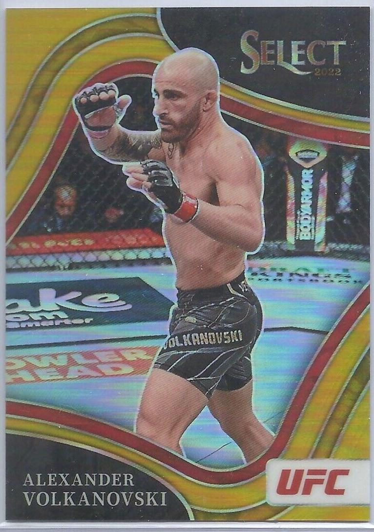 Alexander Volkanovski 2022 Panini Select UFC Octagonside #219 Gold