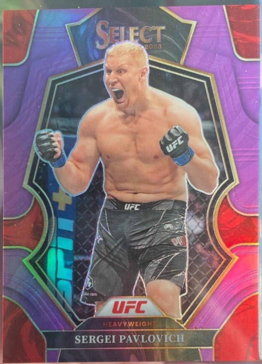Sergei Pavlovich 2023 Panini Select UFC Premier Level #121 Purple