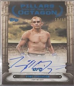 Tony Ferguson 2024 Topps Knockout UFC Pillars of the Octagon Autographs #PTG-TFN Blue