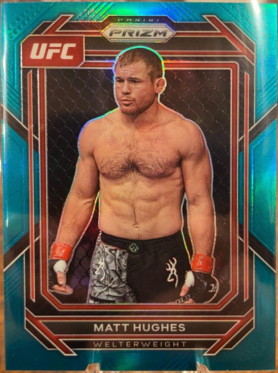 Matt Hughes 2023 Panini Prizm UFC Base #142 Teal