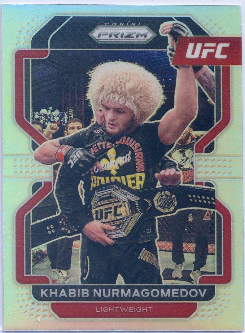 Khabib Nurmagomedov 2022 Panini Prizm UFC Base #196 Silver