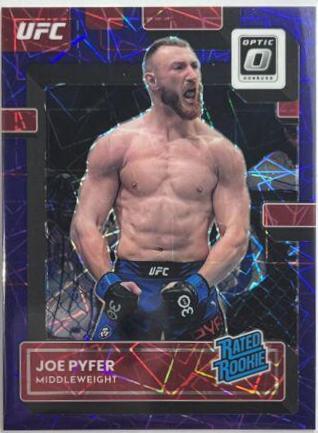 Joe Pyfer 2023 Panini Donruss Optic UFC Base #107 Purple Velocity