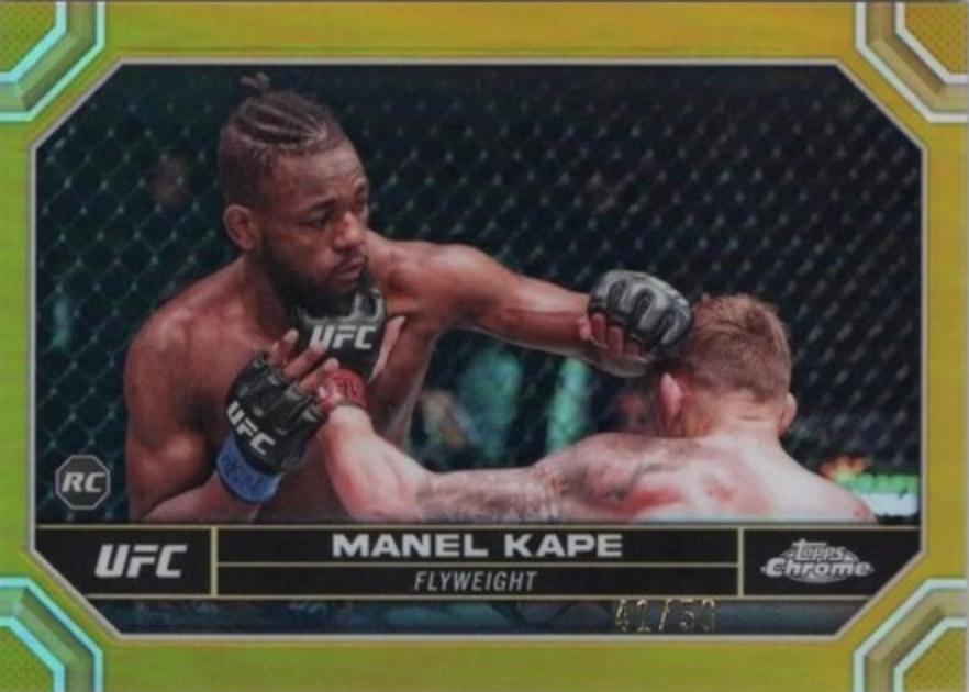 Manel Kape 2024 Topps Chrome UFC Base #119 Gold Refractor