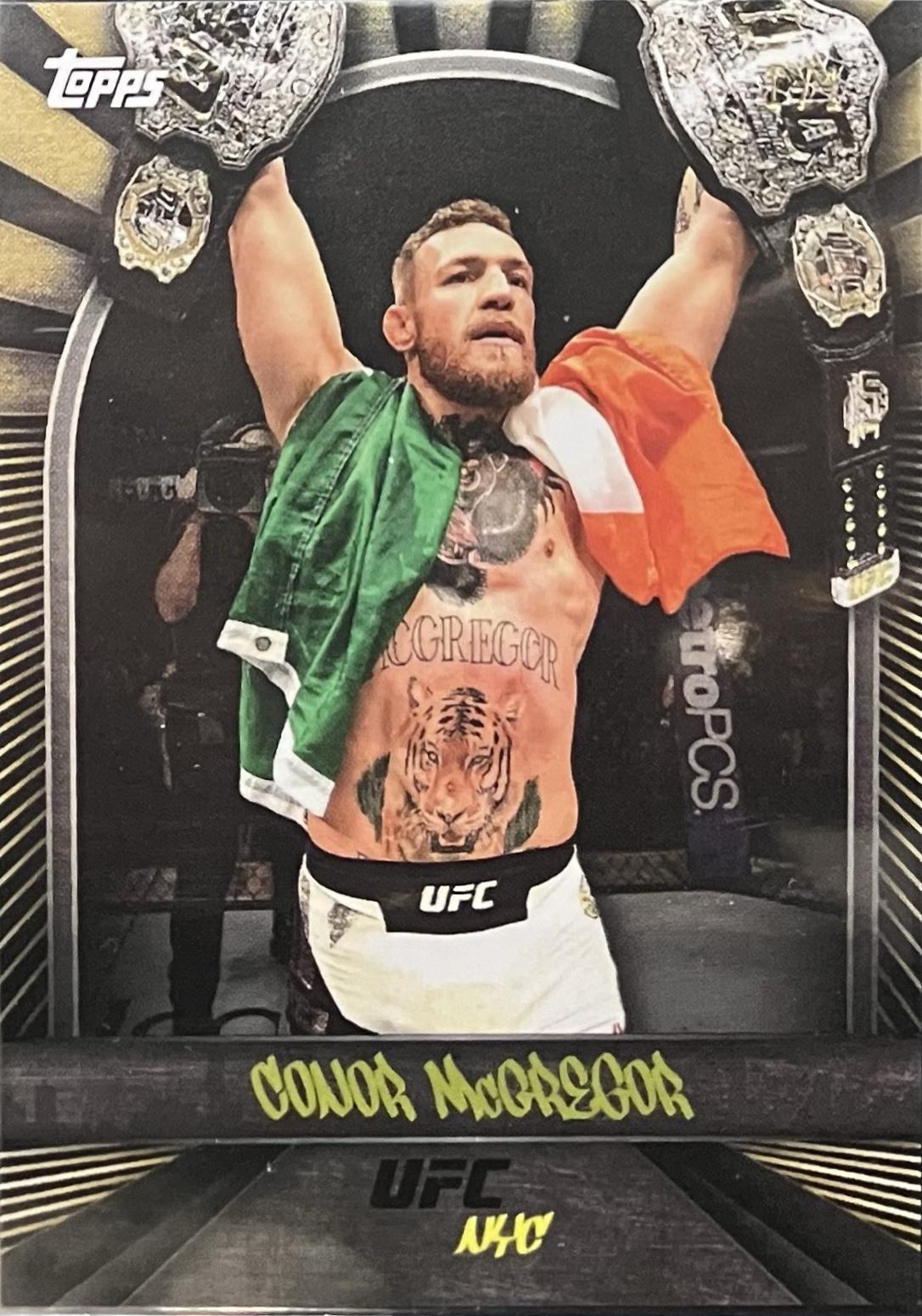 Conor McGregor 2024 Topps UFC NYC Base #29 Gold
