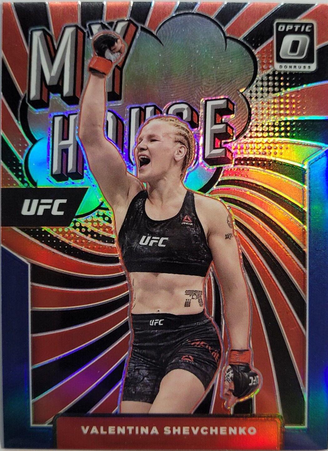 Valentina Shevchenko 2022 Panini Donruss Optic UFC My House #23 Blue