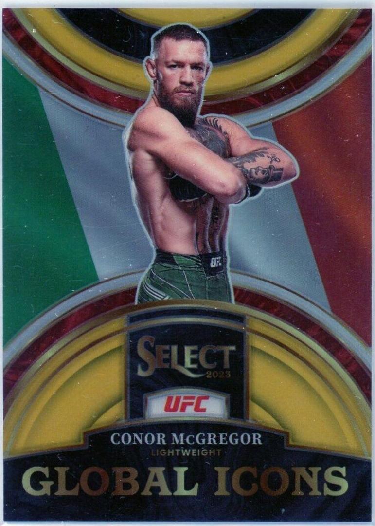 Conor McGregor 2023 Panini Select UFC Global Icons #4 Gold