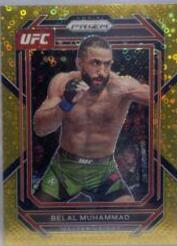 Belal Muhammad 2022 Panini Prizm UFC Base #119 Gold