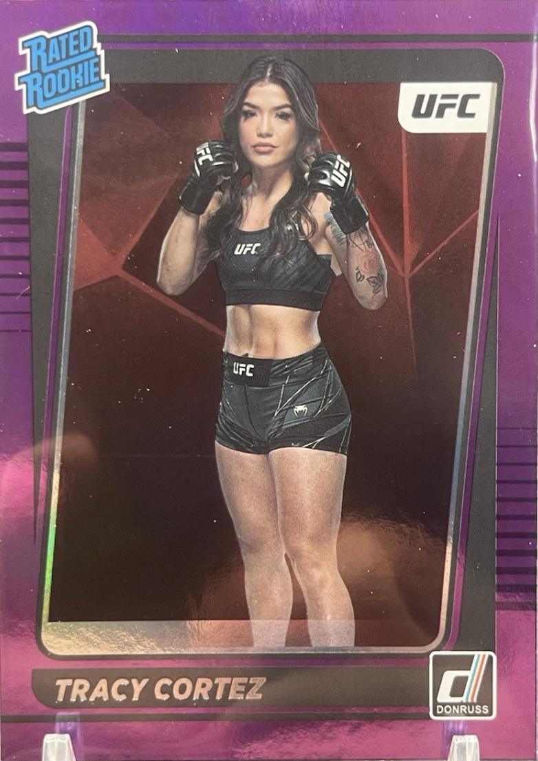 Tracy Cortez 2022 Panini Donruss UFC Base #210 Purple Flood