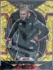 Khamzat Chimaev 2023 Panini Select UFC Octagonside #213 Gold Disco