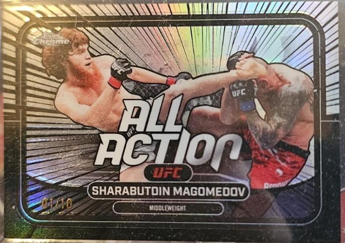 Shara Magomedov 2026 Topps Chrome UFC All-Action #AA-19 Red Refractor