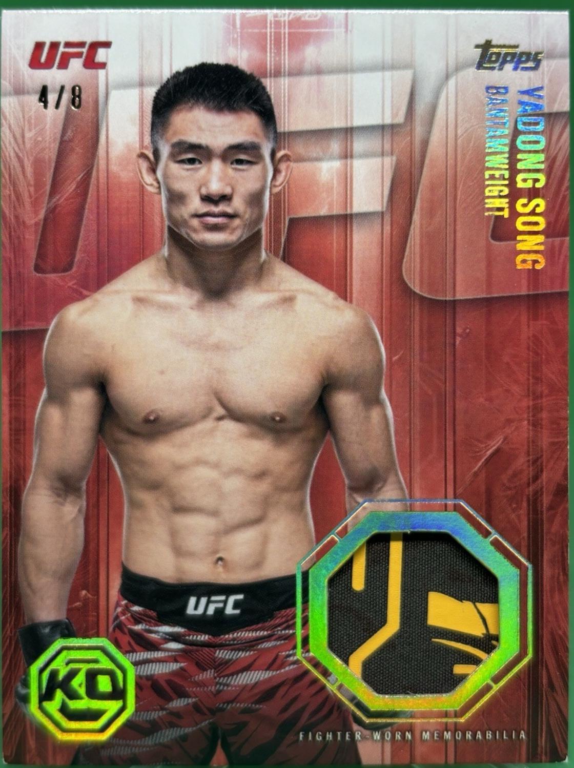 Song Yadong 2026 Topps Knockout UFC Knockout Relics #KOR-YS Red