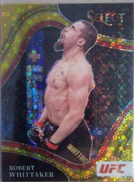 Robert Whittaker 2022 Panini Select UFC Octagonside #241 Gold Disco