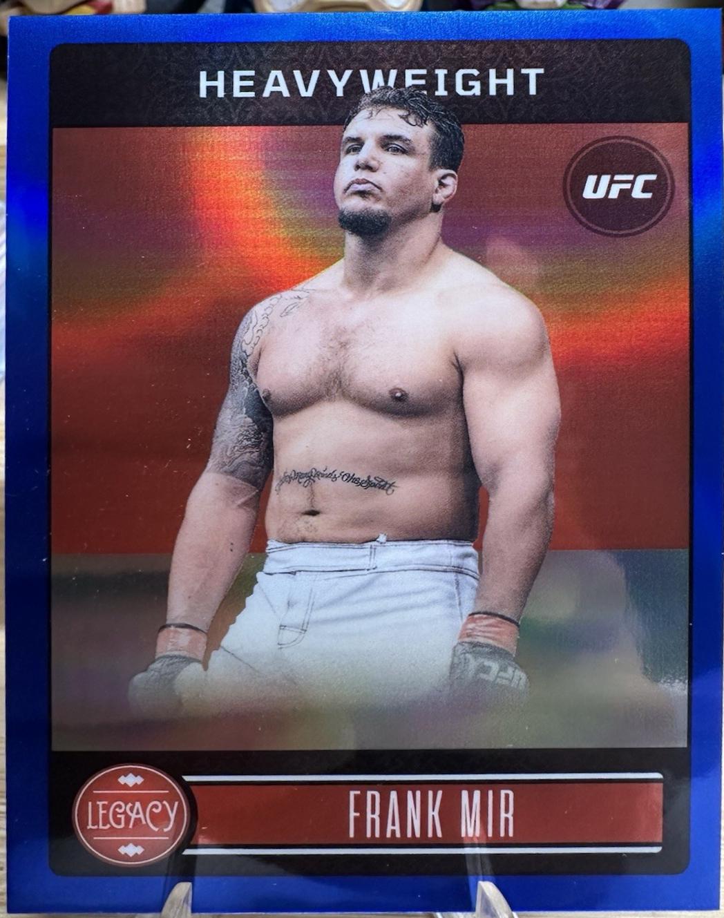 Frank Mir 2023 Panini Chronicles UFC Base Legacy Premium Edition #332 Blue