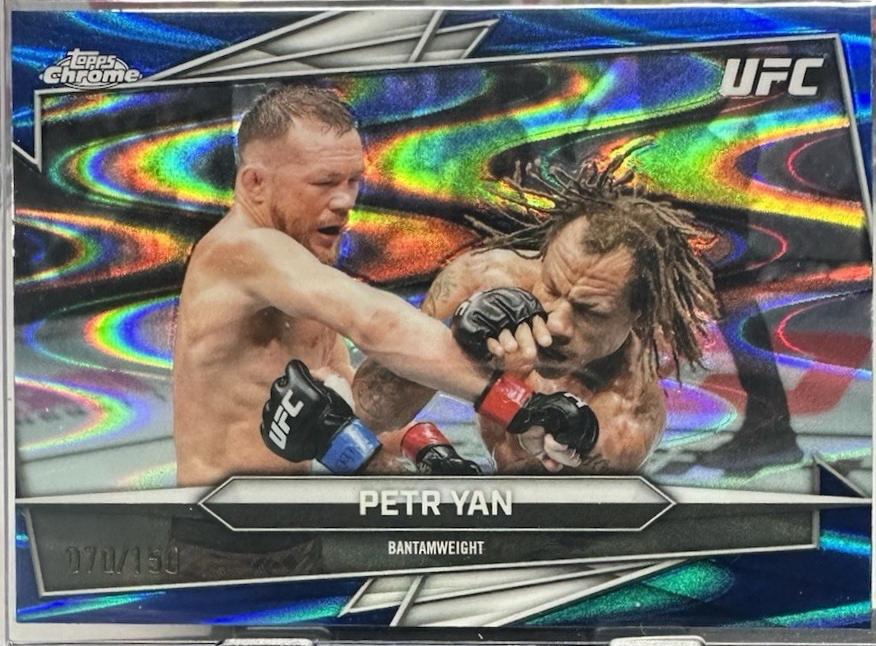 Petr Yan 2026 Topps Chrome UFC Base #53 Blue Refractor