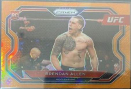 Brendan Allen 2021 Panini Prizm UFC Base #134 Orange