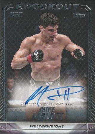 Mike Malott 2024 Topps Knockout UFC Knockout Autographs #KNA-MMT Platinum
