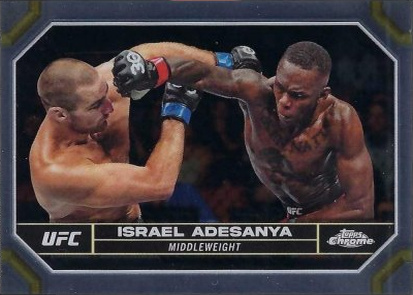 Israel Adesanya 2024 Topps Chrome UFC Base #81 Superfractor