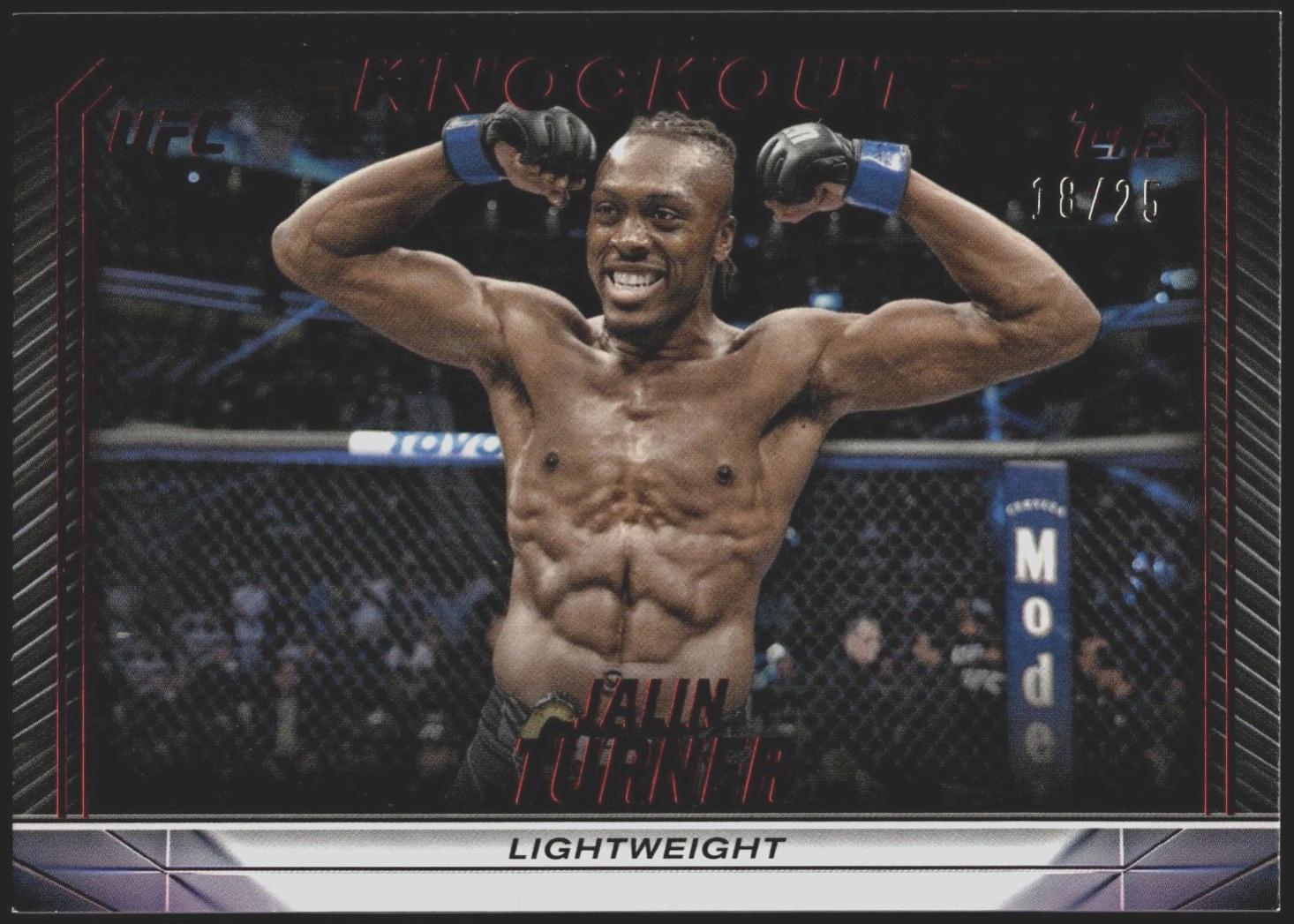 Jalin Turner 2024 Topps Knockout UFC Base #48 Red