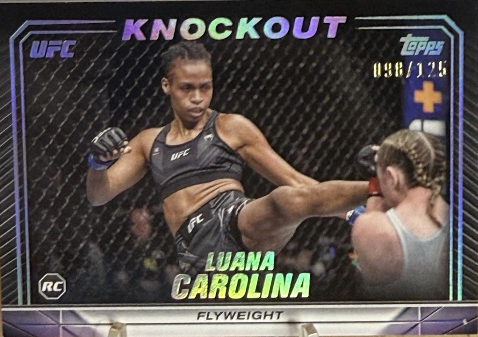 Luana Carolina 2024 Topps Knockout UFC Base #89 Holo Silver