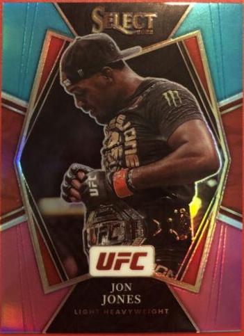 Jon Jones 2022 Panini Select UFC Premier Level #151 Teal and Pink