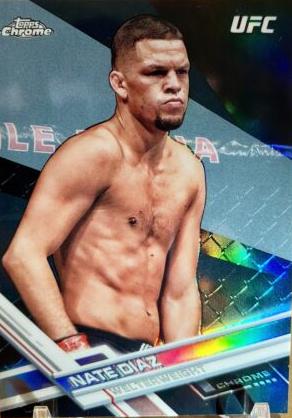 Nate Diaz 2017 Topps Chrome UFC Base #55 Black
