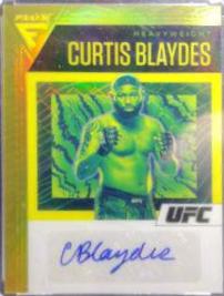 Curtis Blaydes 2021 Panini Chronicles UFC Flux Auto #29 Gold