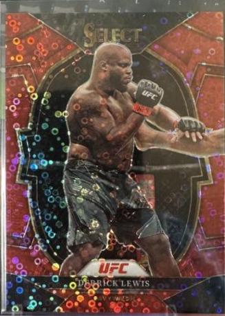 Derrick Lewis 2023 Panini Select UFC Concourse #72 Red Disco