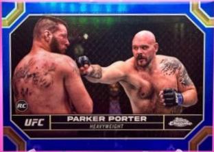 Parker Porter 2024 Topps Chrome UFC Base #142 Blue Refractor