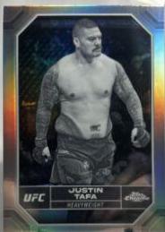 Justin Tafa 2024 Topps Chrome UFC Base #105 Negative Refractor