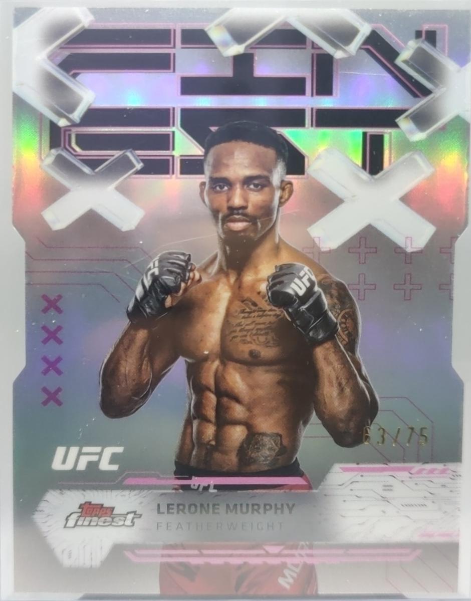 Lerone Murphy 2025 Topps Finest UFC Base Common #68 Die-Cut Refractor