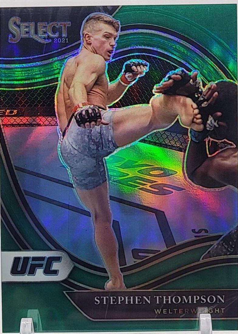 Stephen Thompson 2021 Panini Select UFC Octagonside #217 Green