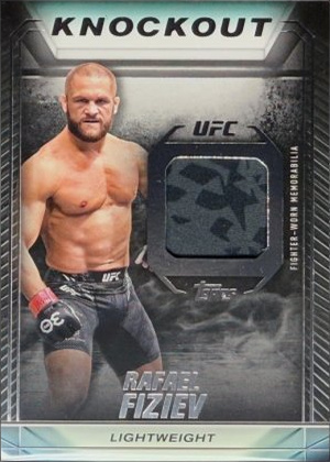 Rafael Fiziev 2024 Topps Knockout UFC Knockout Relics #KR-RF Platinum