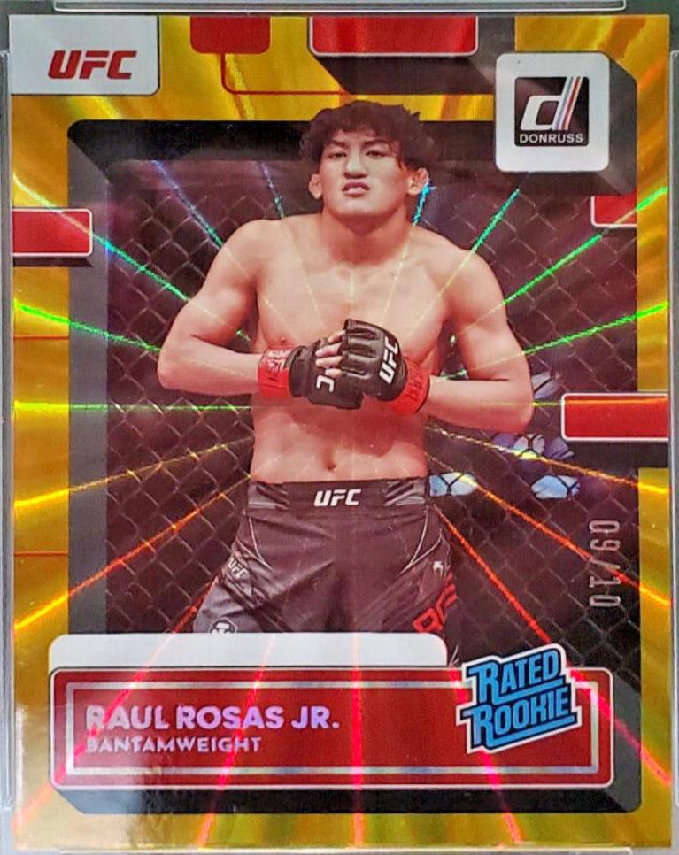 Raul Rosas 2023 Panini Donruss UFC Base #206 Gold Laser