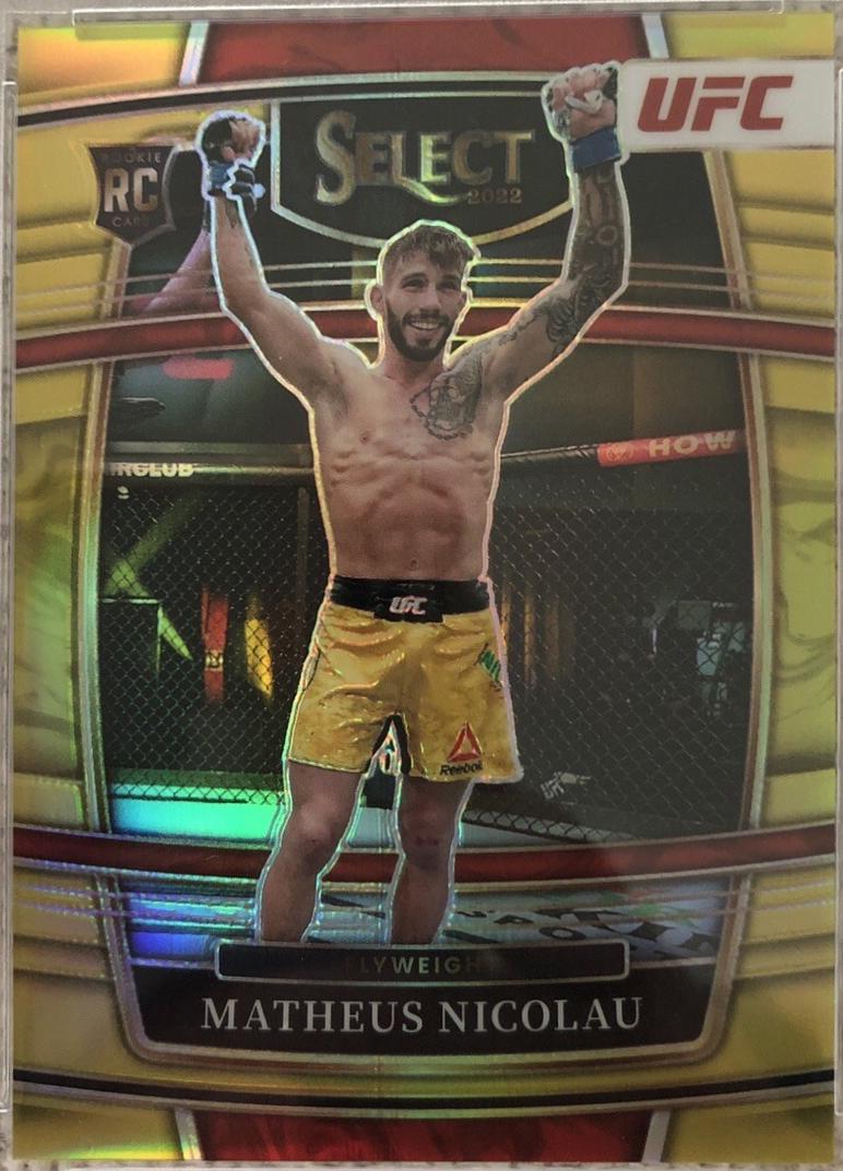 Matheus Nicolau 2022 Panini Select UFC Concourse #83 Gold