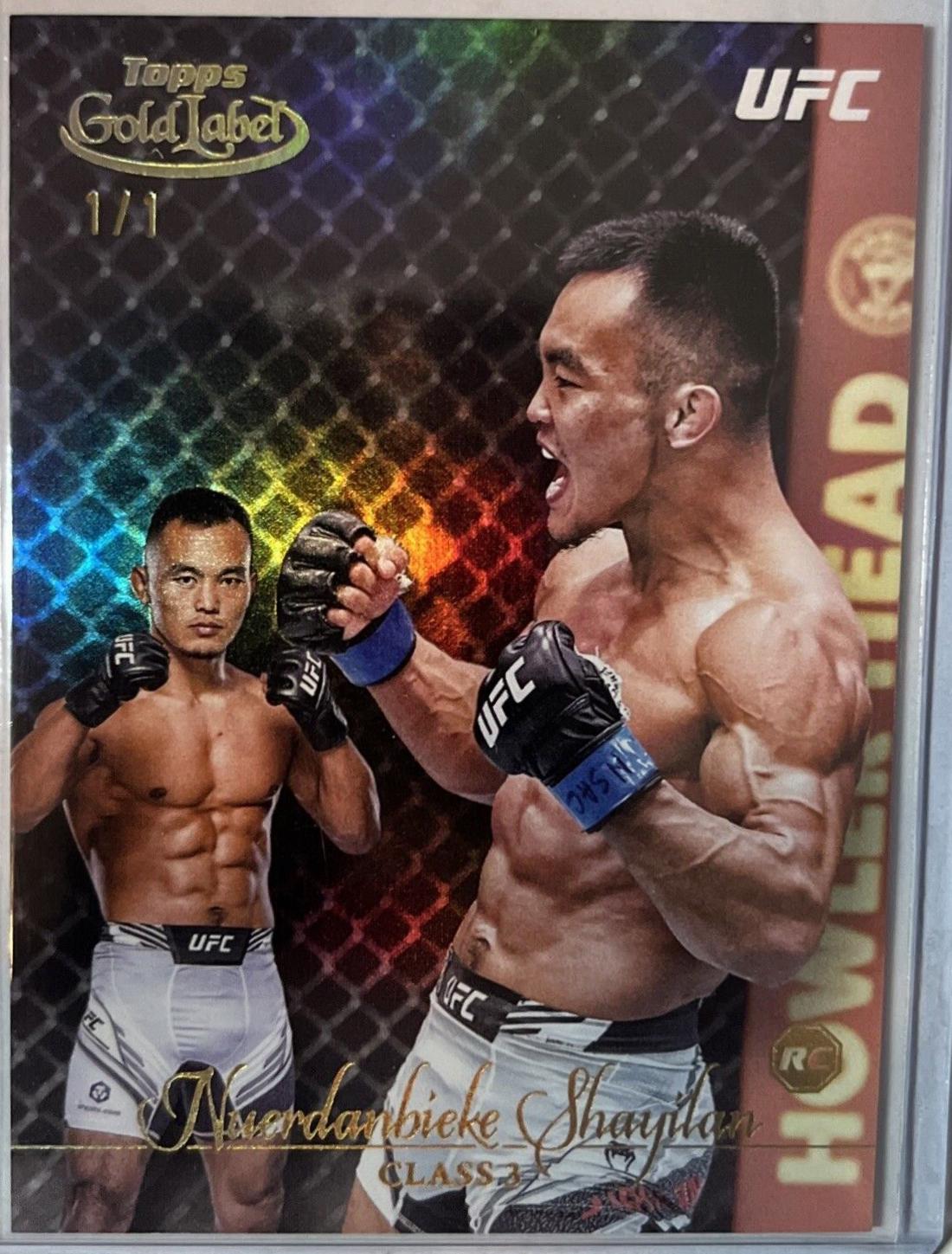 Shayilan Nuerdanbieke 2024 Topps Gold Label UFC Base Class III #24 Green
