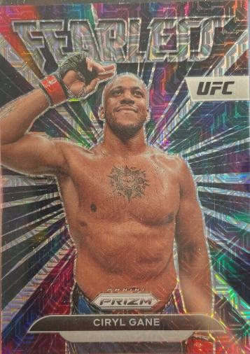 Ciryl Gane 2023 Panini Prizm UFC Fearless #16 Mojo