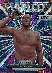 Ciryl Gane 2023 Panini Prizm UFC Fearless #16 White Sparkle