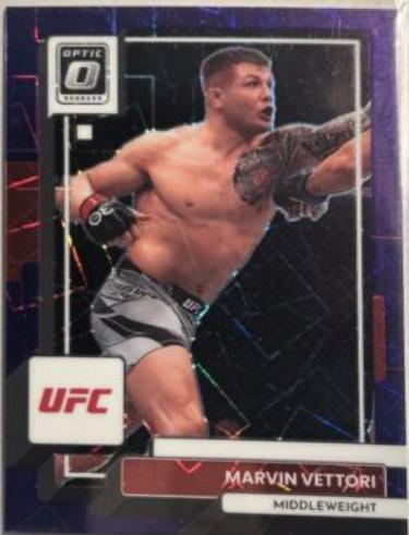 Marvin Vettori 2023 Panini Donruss Optic UFC Base #5 Purple Velocity
