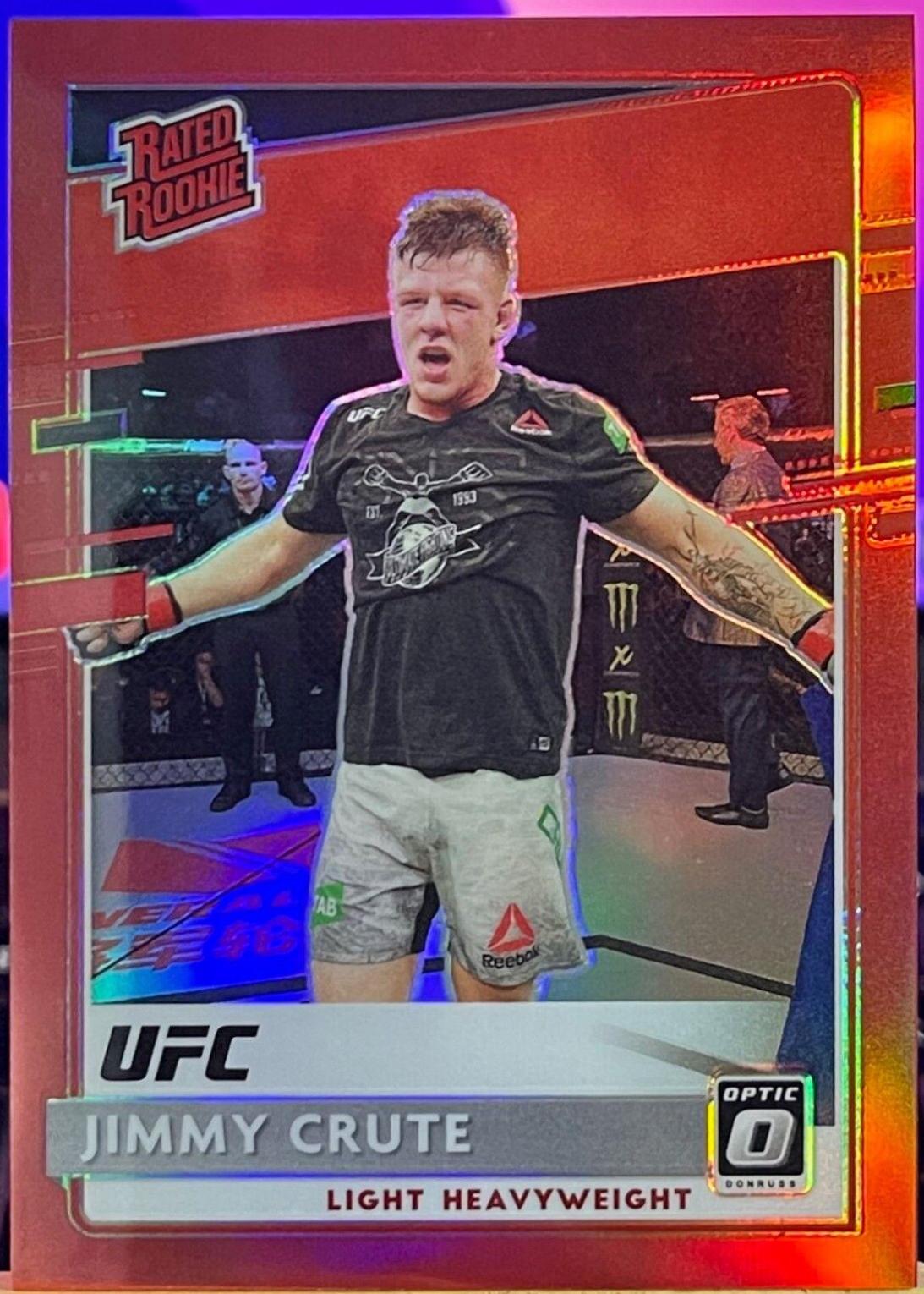 Jimmy Crute 2021 Panini Chronicles UFC Base Optic Rated Rookies #207 Red