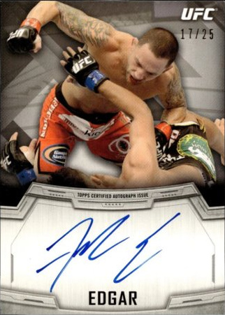 Frankie Edgar 2014 Topps UFC Knockout Autographs #KA-FE Mat Stock