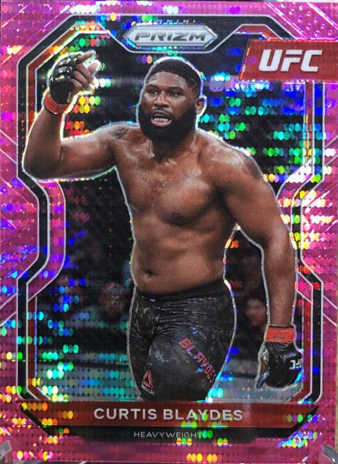 Curtis Blaydes 2021 Panini Prizm UFC Base #50 Pink Pulsar