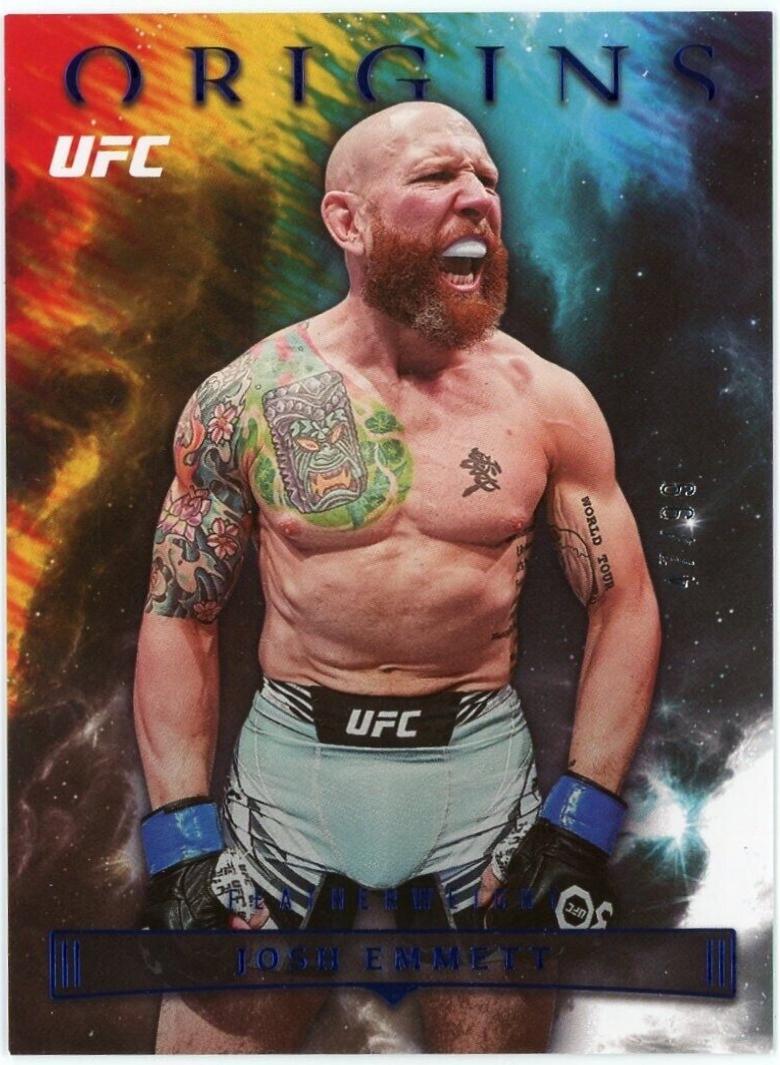 Josh Emmett 2023 Panini Chronicles UFC Base Origins #134 Blue