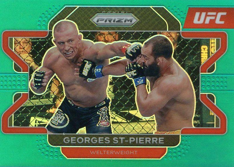 Georges St-Pierre 2022 Panini Prizm UFC Base #61 Teal