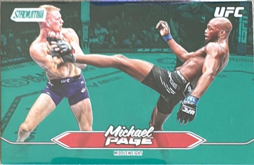 Michael Page 2025 Topps Stadium Club UFC Base #162 Teal