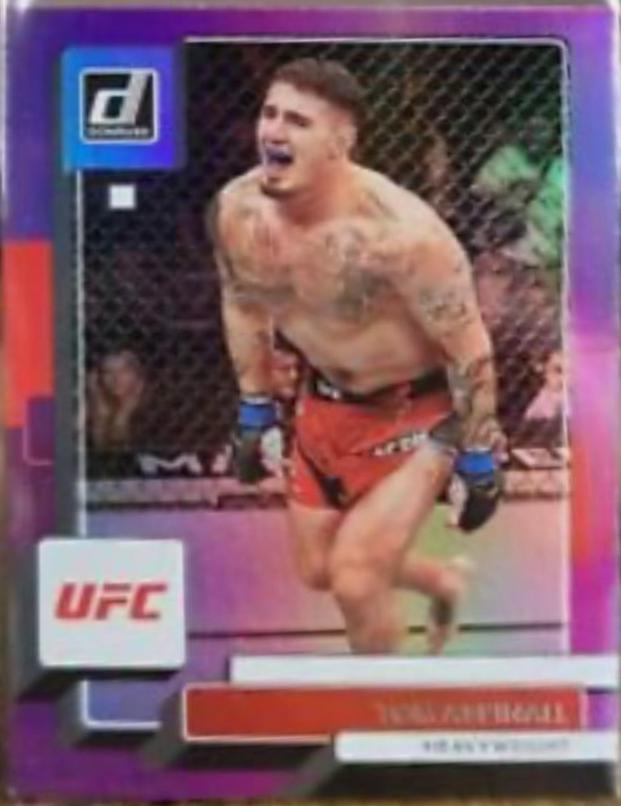 Tom Aspinall 2023 Panini Donruss UFC Base #21 Purple Flood